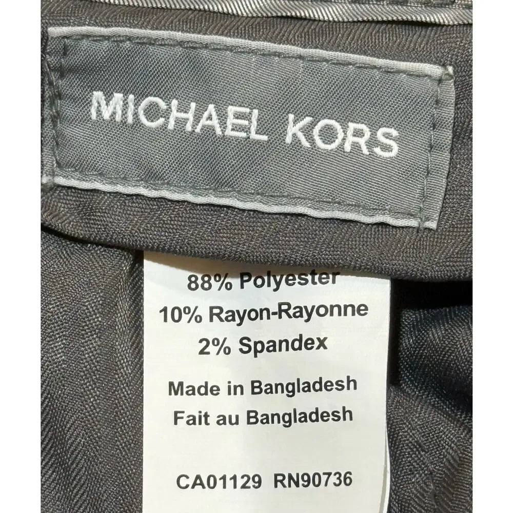 NWT $120 Michael Kors Mavis Stretch Classic Fit Tan Dress Pants Sz 38x32